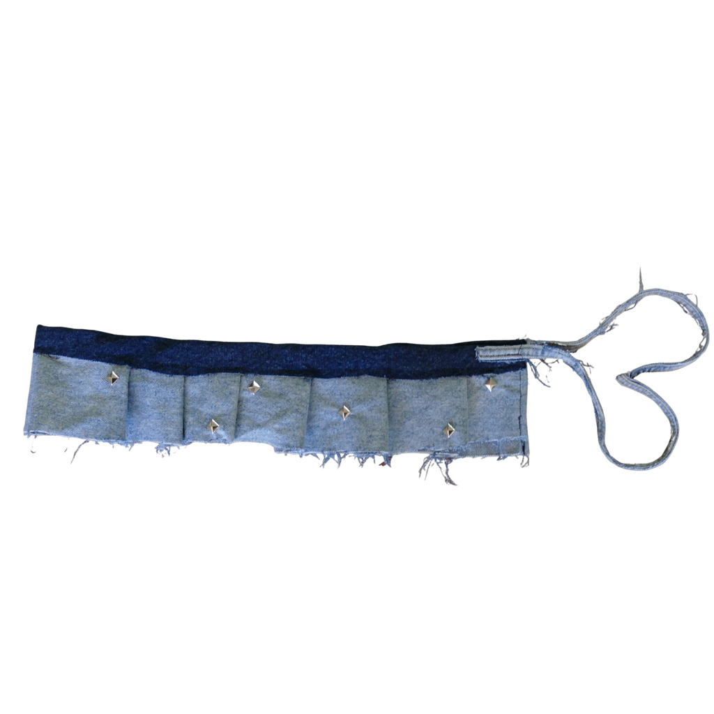 Denim belt