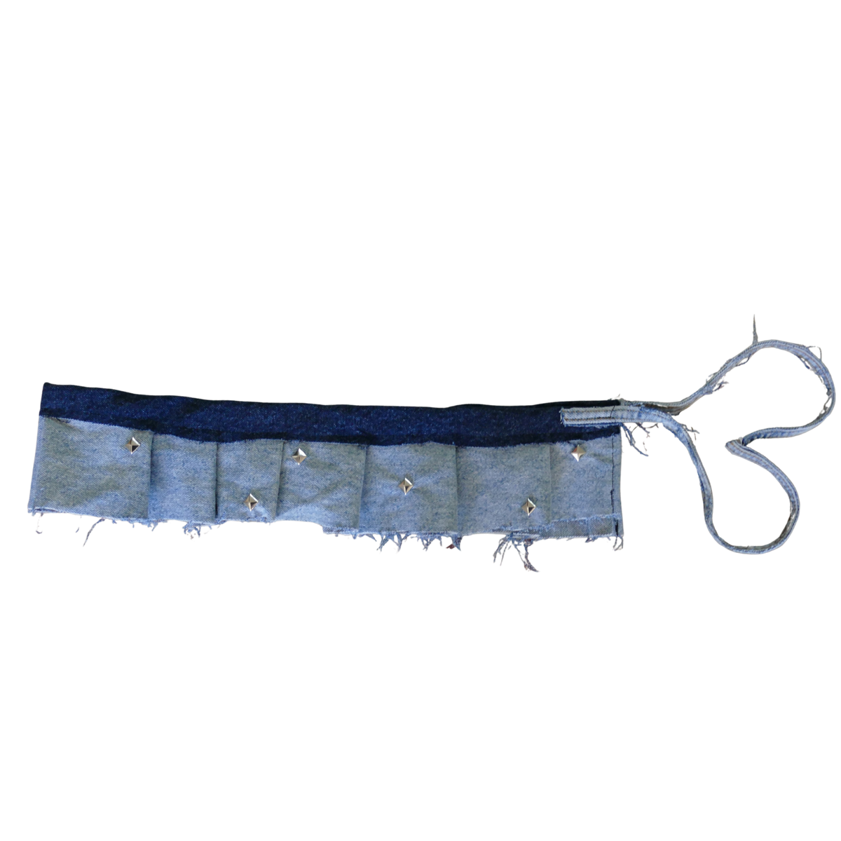 Denim belt